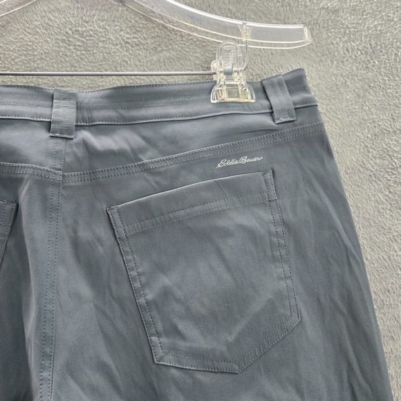 Eddie Bauer Women Pants 12 Gray Straight High Rise Nylon Hiking 31 in Inseam - Picture 9 of 10